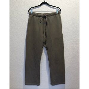 Fear Of God Essentials Sweatpants Men’s S Faded Brown Straight Leg 27” Inseam
